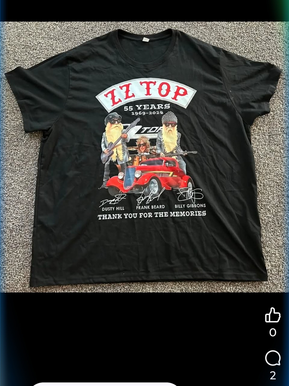 55 Years Black Graphic Tee - Thank You For The Memories